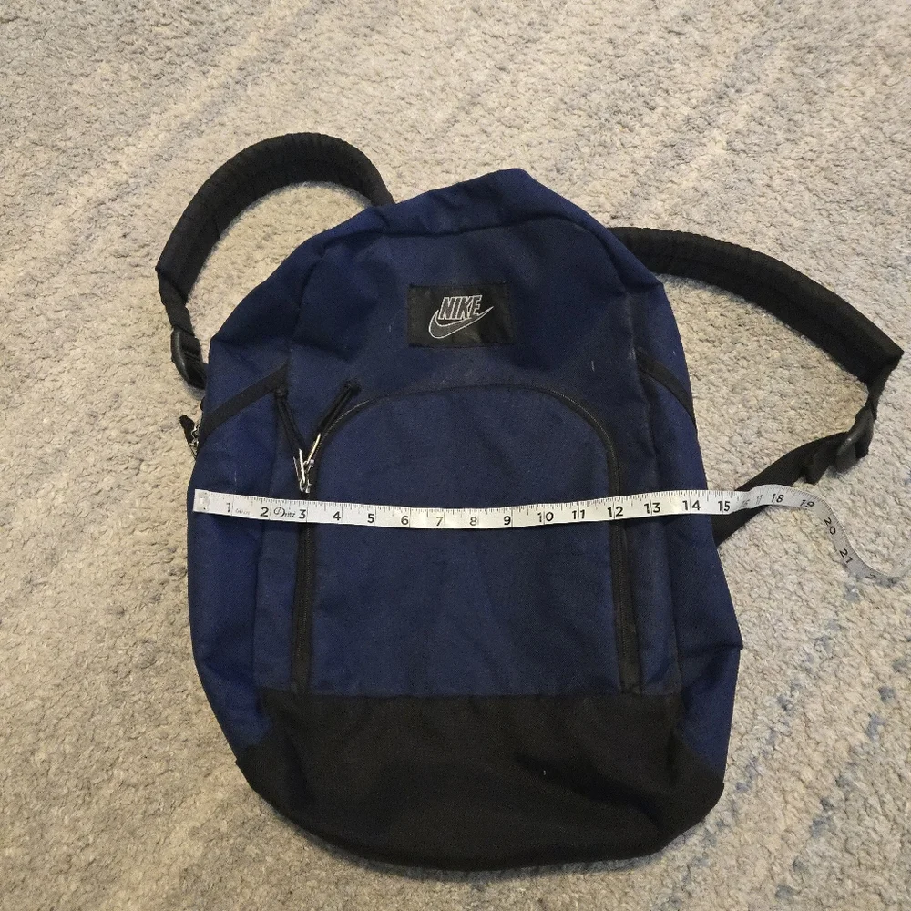 VTG Nike 90s Navy Blue Backpack – Made in Korea – Gorpcore Retro Y2K